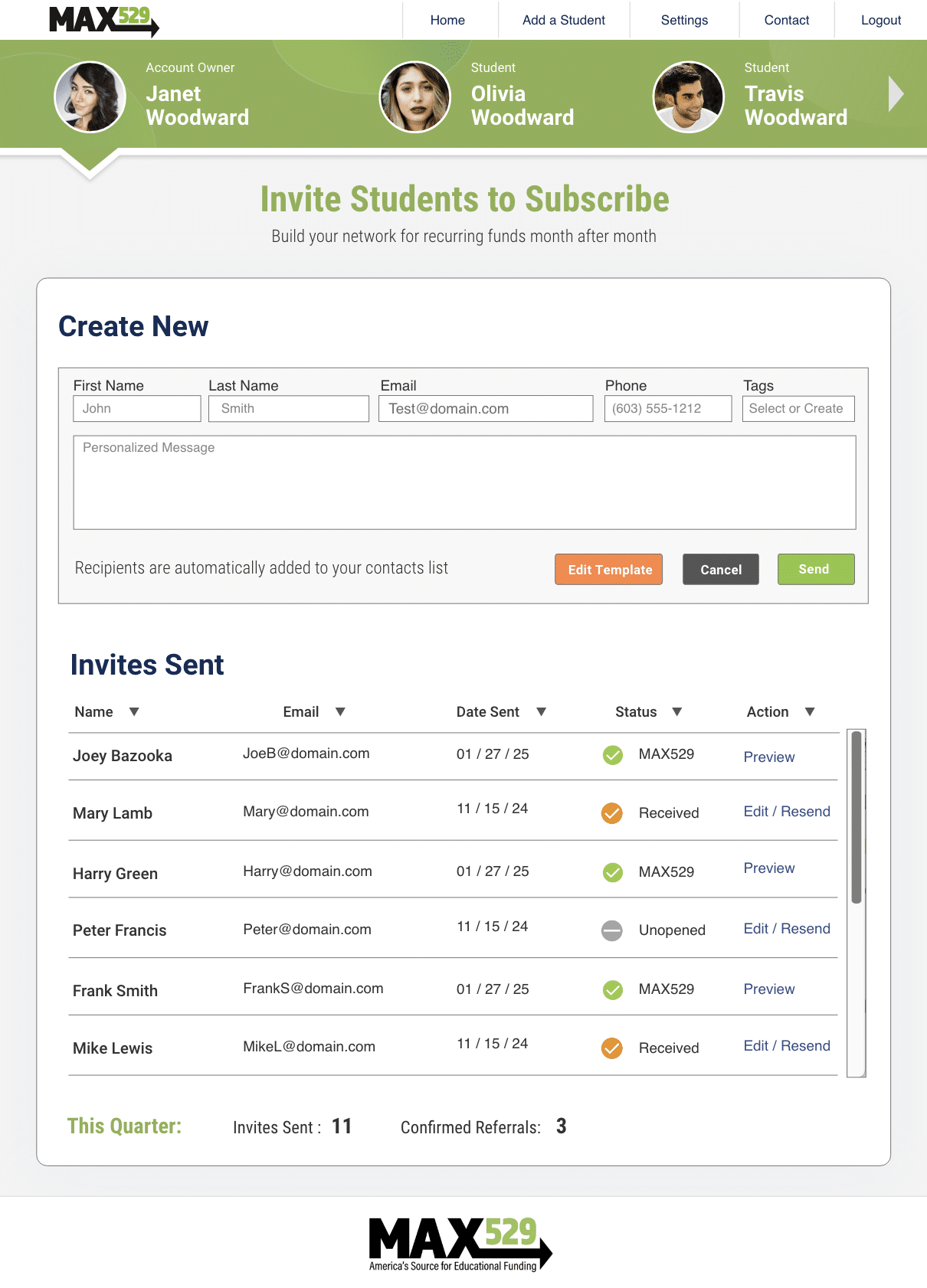 MAX529 Invite New Members and Earn Rewards