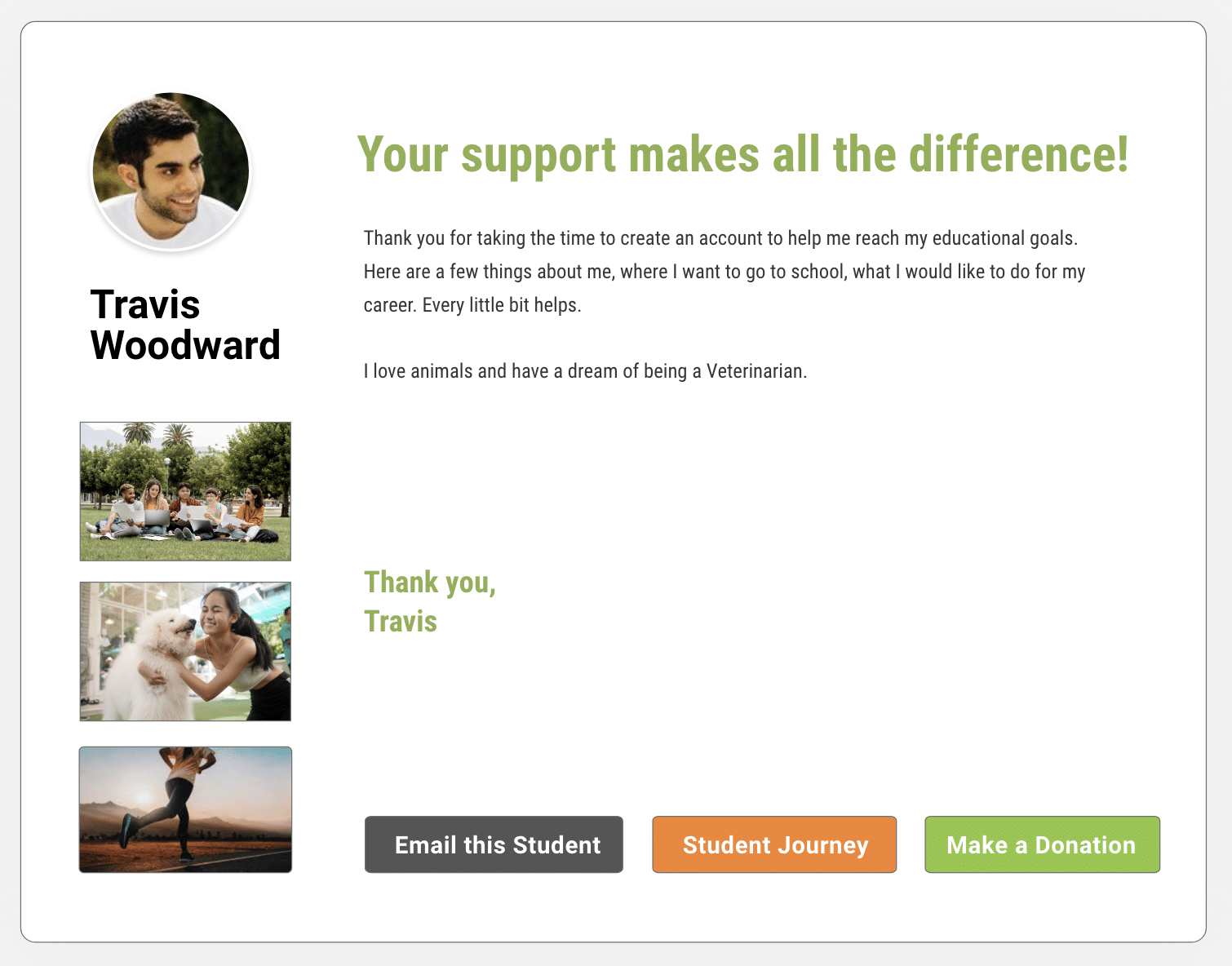 MAX529 Student Landing Page